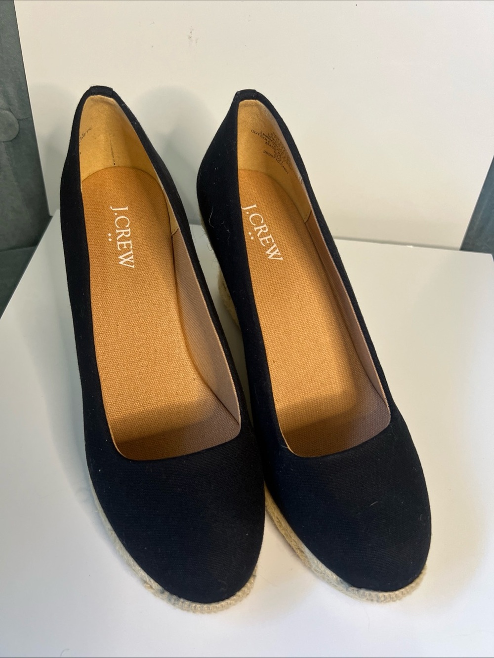 J Crew Seville Black Canvas Espadrille Wedge (NWOT) - Picture 14 of 14